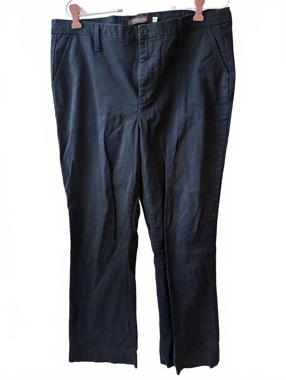 NYDJ Black Chino Pants Size 14 with Lift Tuck Technology